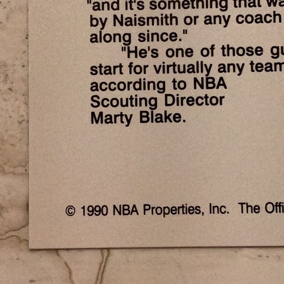 Gary Payton 1990 Basketball Card 391 NBA Hoops Seattle Supersonics #391 - Picture 3 of 4